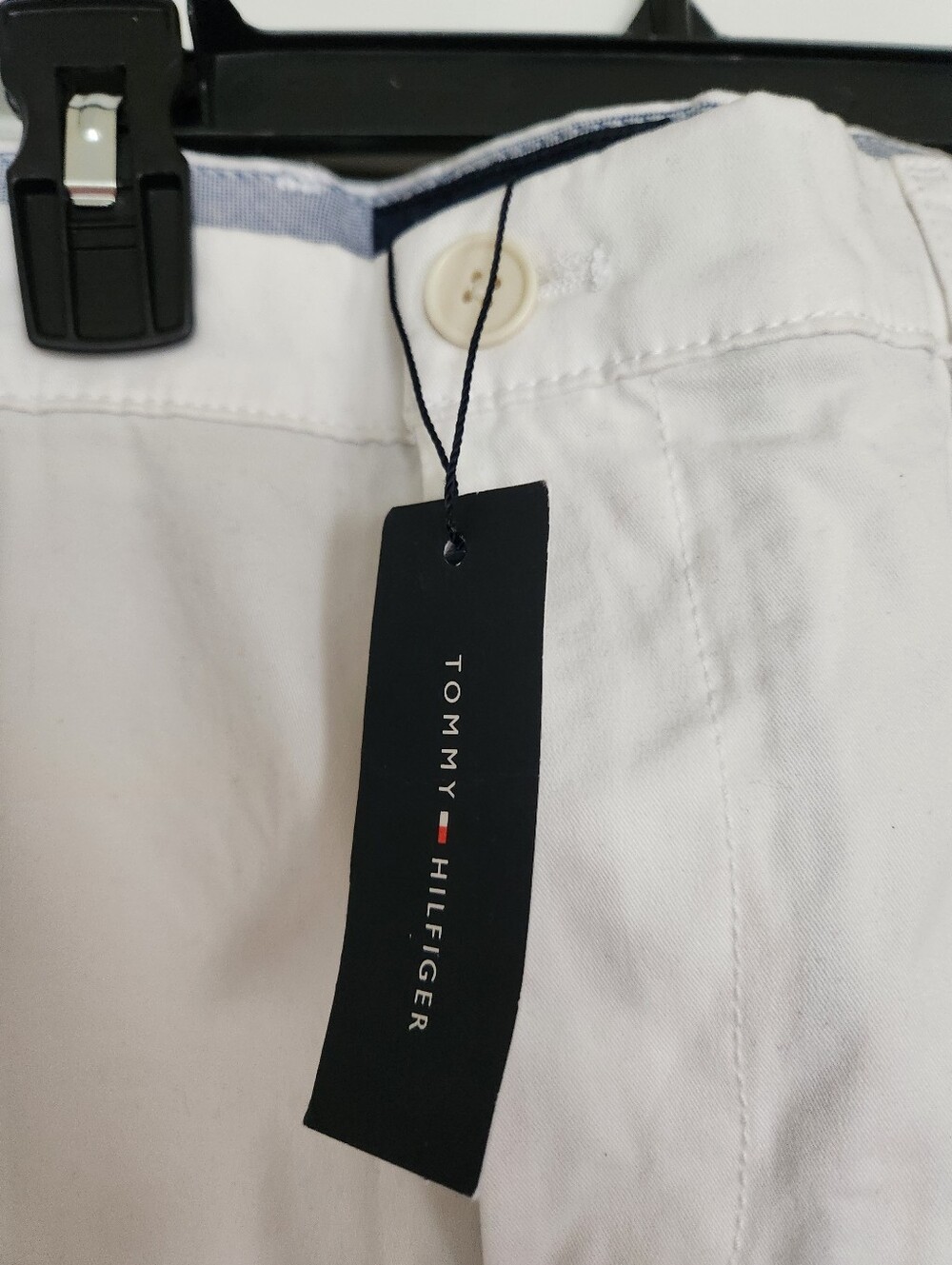 ✨️✨️Tommy Hilfiger Regular Fit Stretch pants featuring white 38x34 - Picture 2 of 9
